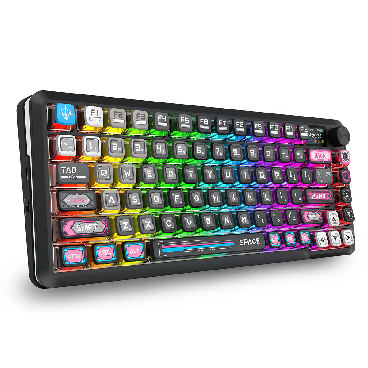 Redragon K708RGB-PRO FLEKACT LCD screen GASKET Gaming Keyboard BK Redragon K708RGB-PRO FLEKACT LCD screen GASKET Gaming Keyboard BK